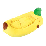 ssss  Cotton Yellow Pet Puppy Bed Sofa Padded cama de cachorro Banana Cat Dog Bed House Kennel mat letto per cani halloween decoration