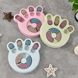 Creative Pet Food Dispenser Dog Bowl Multifunction Educational Dog Toys Anti Choke Footprint Design Dog Puzzle Platter Training