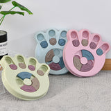 Creative Pet Food Dispenser Dog Bowl Multifunction Educational Dog Toys Anti Choke Footprint Design Dog Puzzle Platter Training