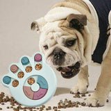 Creative Pet Food Dispenser Dog Bowl Multifunction Educational Dog Toys Anti Choke Footprint Design Dog Puzzle Platter Training