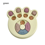 Creative Pet Food Dispenser Dog Bowl Multifunction Educational Dog Toys Anti Choke Footprint Design Dog Puzzle Platter Training