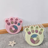 Creative Pet Food Dispenser Dog Bowl Multifunction Educational Dog Toys Anti Choke Footprint Design Dog Puzzle Platter Training