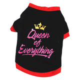 Crown Dog Shirts Soft Cotton Dog Clothes For Small Dog Puppy Tshirt Coat For Pomeranian Bulldog Chihuahua Clothing