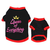 Crown Dog Shirts Soft Cotton Dog Clothes For Small Dog Puppy Tshirt Coat For Pomeranian Bulldog Chihuahua Clothing
