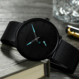 Crrju Fashion Mens Watches Top Brand Luxury Quartz Watch Men Casual Slim Mesh Steel Waterproof Sport Watch Relogio Masculino
