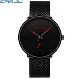 Crrju Watch Women And Men Watch Top Brand Luxury Famous Dress Fashion Watches Unisex Ultra Thin Wristwatch Relojes Para Hombre