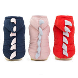 Cute Dinosaur Dog Clothes Winter Dog Coat Jacket Warm Puppy Coat French Bulldog Chihuahua Pet Dog Winter Jacket Clothing