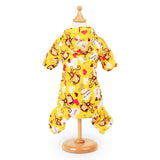 Cute Monkey Puppy Dog Raincoat for Small Dogs Breathable Mesh Lining Pet Rainwear Clothes Outdoor Waterproof Doggy Outfits XS-XL