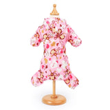 Cute Monkey Puppy Dog Raincoat for Small Dogs Breathable Mesh Lining Pet Rainwear Clothes Outdoor Waterproof Doggy Outfits XS-XL