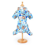 Cute Monkey Puppy Dog Raincoat for Small Dogs Breathable Mesh Lining Pet Rainwear Clothes Outdoor Waterproof Doggy Outfits XS-XL