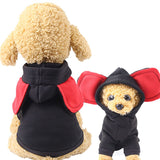Cute Pet Dog Coat Winter Warm Dog Clothes with Big Ear Soft Fleece Dog Hoodie Puppy Outfits Clothing Yorkie Chihuahua Clothes