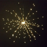 Festival Hanging Starburst String Lights 100-200 Leds DIY firework Copper Fairy Garland christmas lights outdoor Twinkle Light😀😀😀