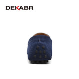 DEKABR Size 49 Men Casual Shoes Fashion Men Shoes Genuine Leather Men Loafers Moccasins Slip On Men's Flats Male Driving Shoes