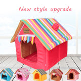 DannyKarl Fall Winter Pet Kennel Washable Cat kennel Teddy Chihuahua Deer Dog Wholesale Kennel Cat Pet Mat Type 2019 New Arrival