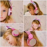 かわいいユニコーン有線ヘッドホンとマイク女の子 Daugther 音楽ステレオイヤホンコンピュータ携帯電話ゲーマーヘッドセット子供のギフト