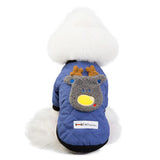 dasda  Deer Christmas Dog Coat Winter Small Dog Clothes Puppy Outfits Soft Warm Dog Jacket Clothing Yorkies Bulldog Pet Dog Cats