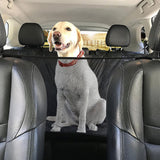 Dog Car Seat Covers with Mesh Visual Window Scratchproof Pet Hammock Waterproof for Back Seat 2 Storage Pockets Dog Seat Cover