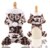 Dog Clothes Pajamas Fleece Jumpsuit Winter Dog Clothing Four Legs Warm Pet Clothing Outfit Small Dog Star Costume Apparel