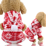 Dog Clothes Pajamas Fleece Jumpsuit Winter Dog Clothing Four Legs Warm Pet Clothing Outfit Small Dog Star Costume Apparel