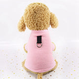 Dog Coats Jacket With Collar Hole Pet Clothing Winter Pet Puppy Dog Clothes For Small Medium Dogs Outfits Apparel