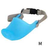 Dog Muzzles Breathable Cute Pig Muzzle Silicone Anti-bite Stop Bark Bite Mouth Mask Adjustable for Small Dog Pet Mouth Cover