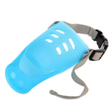 Dog Muzzles Breathable Cute Pig Muzzle Silicone Anti-bite Stop Bark Bite Mouth Mask Adjustable for Small Dog Pet Mouth Cover