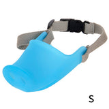 Dog Muzzles Breathable Cute Pig Muzzle Silicone Anti-bite Stop Bark Bite Mouth Mask Adjustable for Small Dog Pet Mouth Cover
