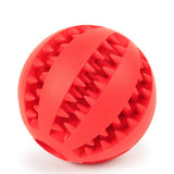 Dog Toys Interactive Natural Rubber Ball Cat Puppy Chew Toy Food Dispenser Ball Bite-Resistant Clean Teeth Pet Playing Ball5/7CM