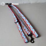 Dog bow collar for small medium dog teddy watermelon ribbon pet traction leash puppy necklace engrave ID Anti-lost running rope