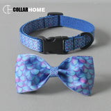 Dog collar with bow tie for small medium dog Mermaid Chihuahua pet collar traction rope cat puppy necklace straps leash