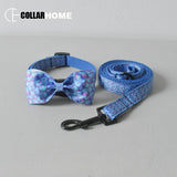 Dog collar with bow tie for small medium dog Mermaid Chihuahua pet collar traction rope cat puppy necklace straps leash