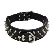 Dog rivet collar personalized custom leather dog collar for medium large dogs