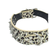 Dog rivet collar personalized custom leather dog collar for medium large dogs