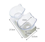 dasda  Dogs Feeders Bowls With Raised Stand Cats Double Bowl  Pet Food Water Bowls Cat Feeding Bowl Pet Supplies
