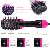 Dropshipping Hair Brush One-Step Hair dry brushVolumizer 3 In 1 Dryer Straightener Curler Styling Comb hot comb blow dryer brush