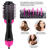 Dropshipping Hair Brush One-Step Hair dry brushVolumizer 3 In 1 Dryer Straightener Curler Styling Comb hot comb blow dryer brush