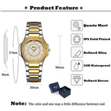 Dropshipping Neue 2019 Heißer Verkauf Handgelenk Uhren Für Frauen Edelstahl Gold Weiblichen Uhr Diamant Armbanduhr Patek Handgelenk Uhr - app80