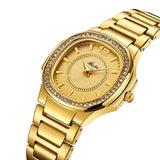 Dropshipping Neue 2019 Heißer Verkauf Handgelenk Uhren Für Frauen Edelstahl Gold Weiblichen Uhr Diamant Armbanduhr Patek Handgelenk Uhr - app80