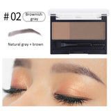 Dual Colors Makeup Eyebrow Powder Seal Waterproof Eyebrow Stamp Long lasting Eyebrow Shadow Set 3 Natural Shapes Brow Stamper