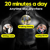 dasda  EMS trainer Muscle Stimulator Trainer Smart Fitness Abdominal Training ABS Stimulator Body Slimming Belt Unisex Stickers