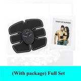 dasda  EMS trainer Muscle Stimulator Trainer Smart Fitness Abdominal Training ABS Stimulator Body Slimming Belt Unisex Stickers