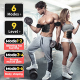 dasda  EMS trainer Muscle Stimulator Trainer Smart Fitness Abdominal Training ABS Stimulator Body Slimming Belt Unisex Stickers