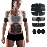 dasda  EMS trainer Muscle Stimulator Trainer Smart Fitness Abdominal Training ABS Stimulator Body Slimming Belt Unisex Stickers