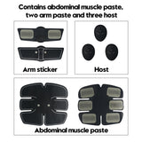 dasda  EMS trainer Muscle Stimulator Trainer Smart Fitness Abdominal Training ABS Stimulator Body Slimming Belt Unisex Stickers