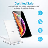 dasda  ESR Fast Qi Wireless Quick Charger 10W 7.5W for iPhone 11 Pro Xs Max Xr X 8 Plus Stand Fast Charging for Samsung S10 S9 S8 Plus