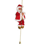 Electric Climbing Ladder Santa Claus Christmas Figurine Ornament Gifts Xmas Figurines Christmas Gift for Kid Red Xmas Tree