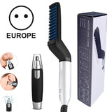 dasda  Electric Comb Hair Brush Beard Straightener Hair Straighten Electric Beard Straightening Comb Quick Hair Styler Dropshipping