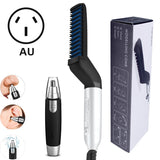 dasda  Electric Comb Hair Brush Beard Straightener Hair Straighten Electric Beard Straightening Comb Quick Hair Styler Dropshipping