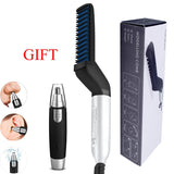 dasda  Electric Comb Hair Brush Beard Straightener Hair Straighten Electric Beard Straightening Comb Quick Hair Styler Dropshipping