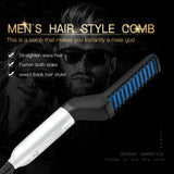 dasda  Electric Comb Hair Brush Beard Straightener Hair Straighten Electric Beard Straightening Comb Quick Hair Styler Dropshipping